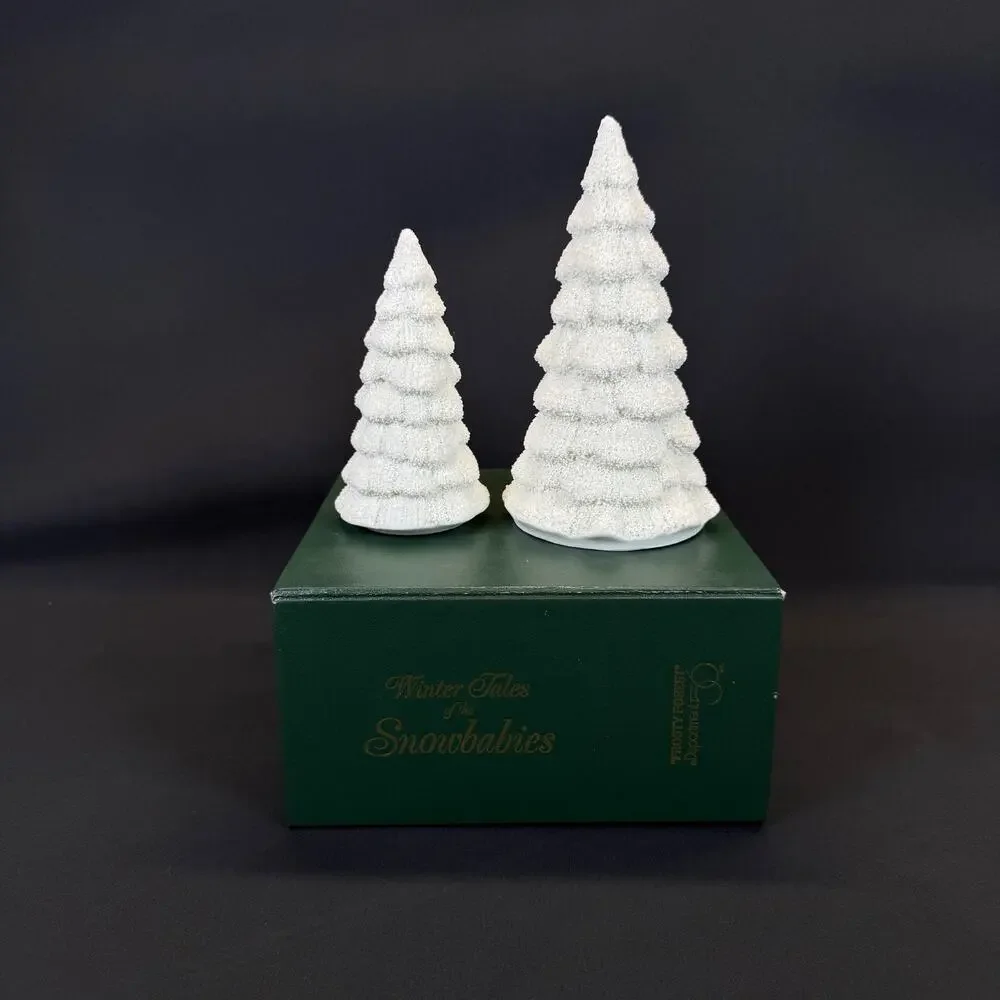 Department 56 Winter Tales of the Snowbabies Frosty Forest Trees #7963-4 w box
